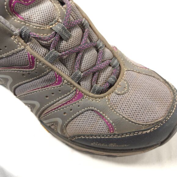 Eddie Bauer Weatheredge Outdoor Lace Up Hiking Shoe Womens Size 10 Gray - Picture 8 of 9
